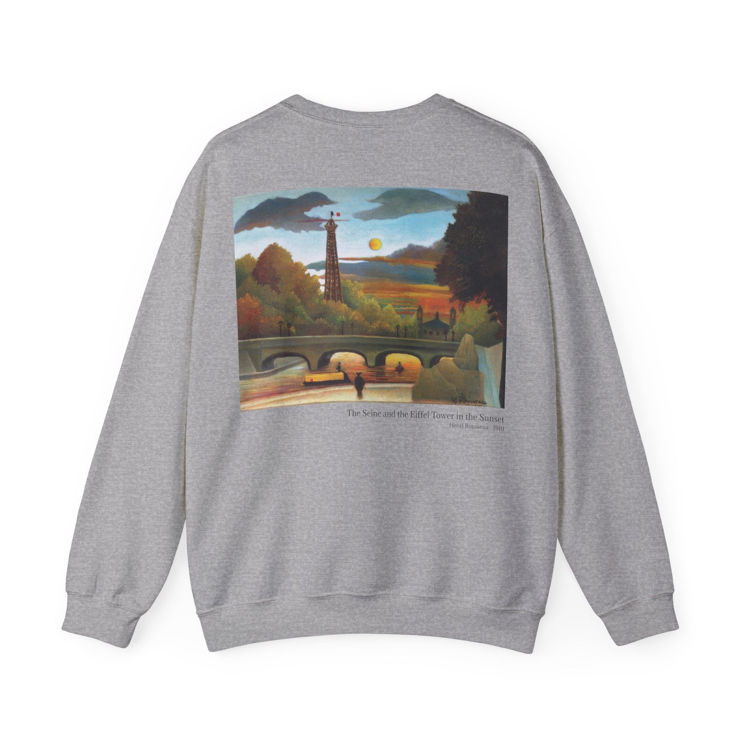 The Seine and the Eiffel Tower in the Sunset - Henri Rousseau / Sweatshirt