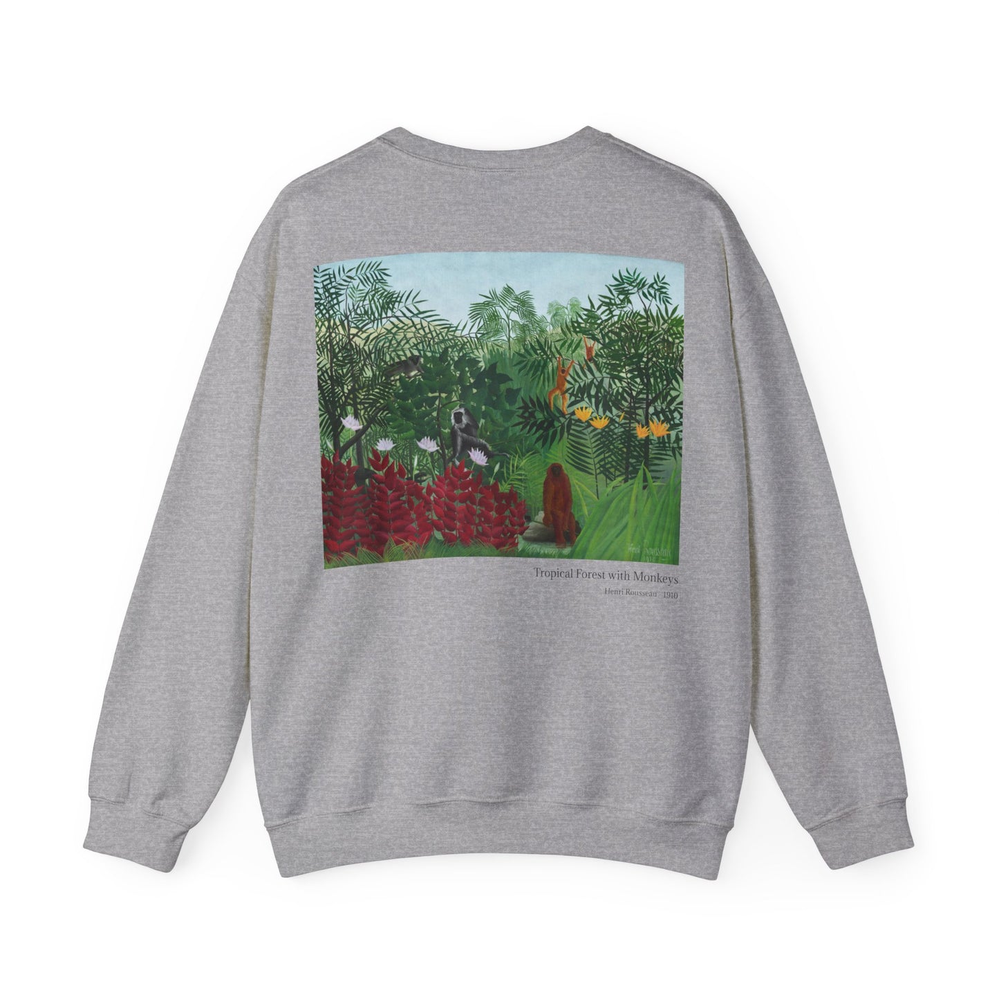 Tropical Forest with Monkeys - Henri Rousseau / Sweatshirt
