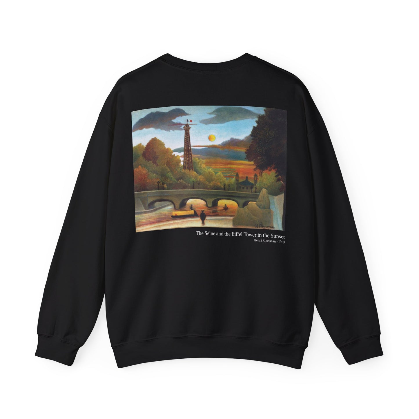 The Seine and the Eiffel Tower in the Sunset - Henri Rousseau / Sweatshirt