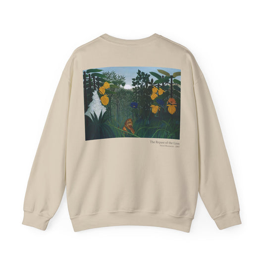 The Repast of the Lion - Henri Rousseau / Sweatshirt