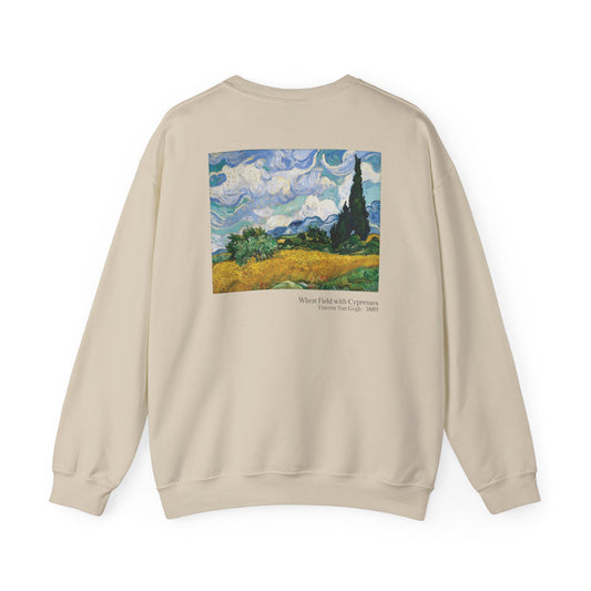 Wheat Field with Cypresses - Vincent Van Gogh / Sweatshirt