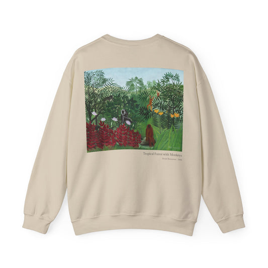 Tropical Forest with Monkeys - Henri Rousseau / Sweatshirt