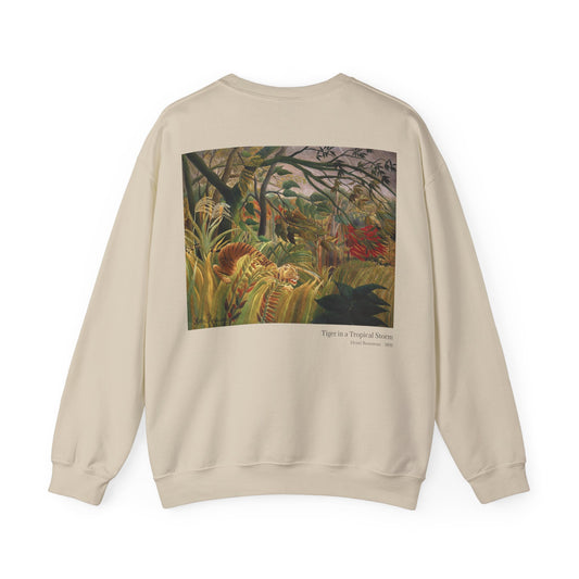 Tiger in a Tropical Storm - Henri Rousseau / Sweatshirt